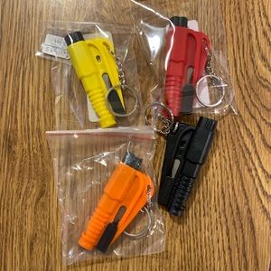 Self Defense 3 in 1, whistle blower, seat belt cutter & window breaker